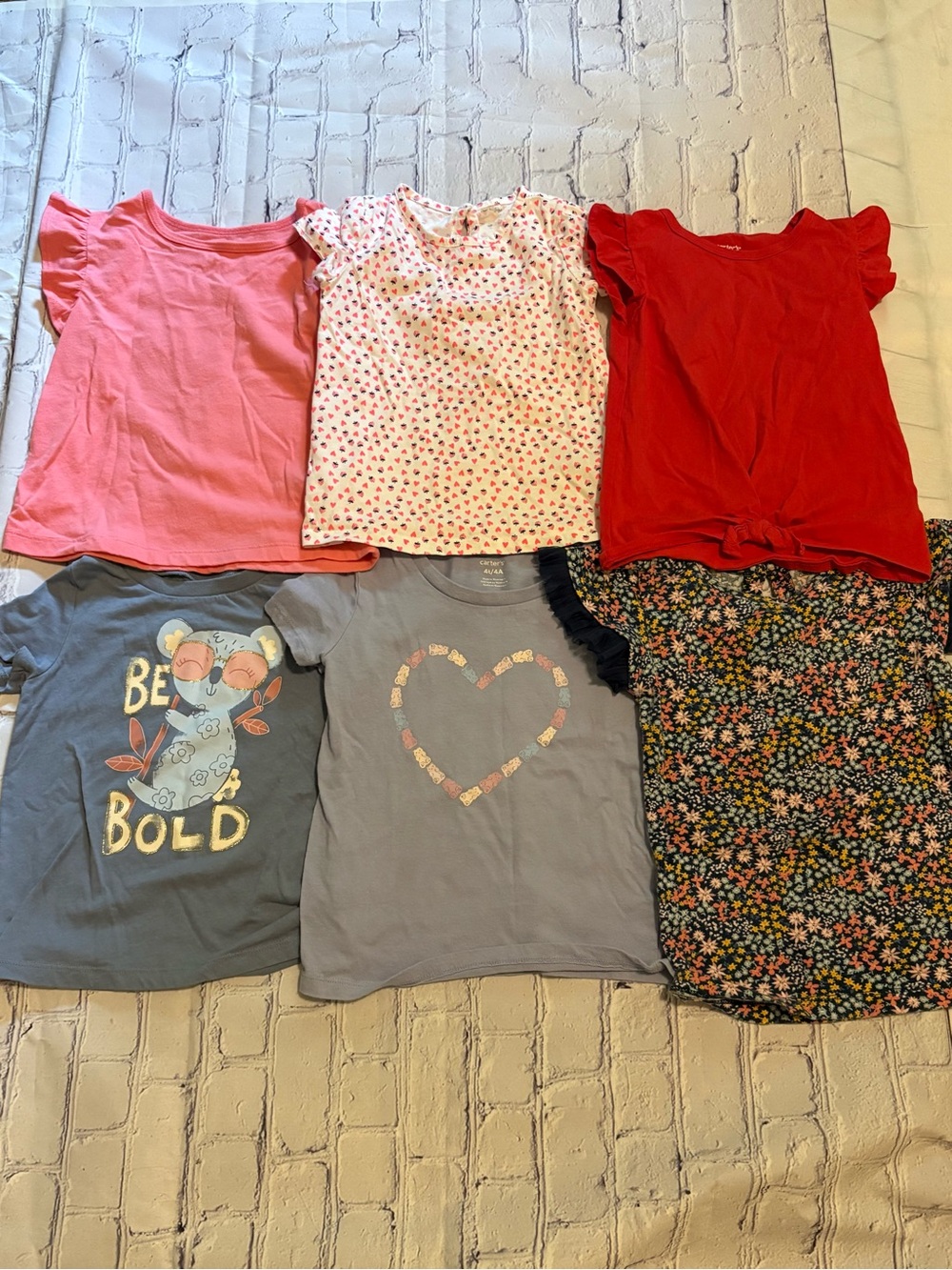 Carter’s 4T Girls Short Sleeve Lot